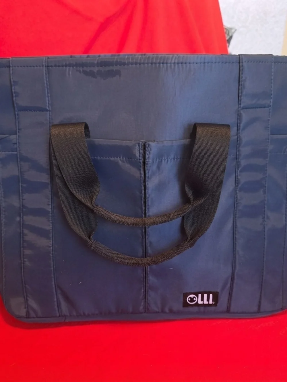 Olli Navy Blue Waterproof Tote Bag / Perforated Beach & Utility Bag W/ Strap